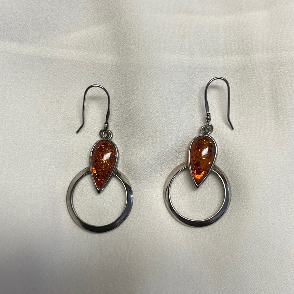 925 sterling silver Earrings with natural gems